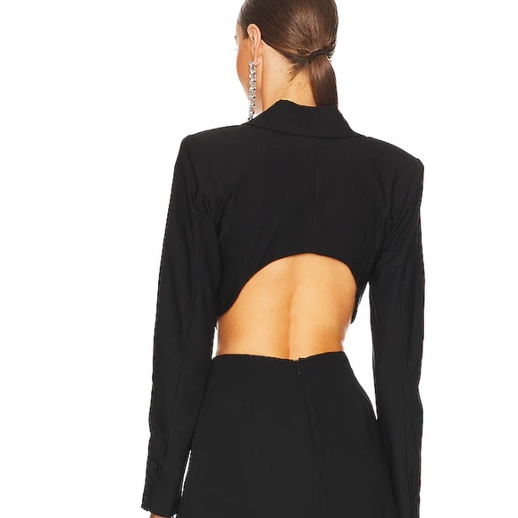 NWT h:ours Kitt Blazer in Black, Size 0 - Picture 3 of 5